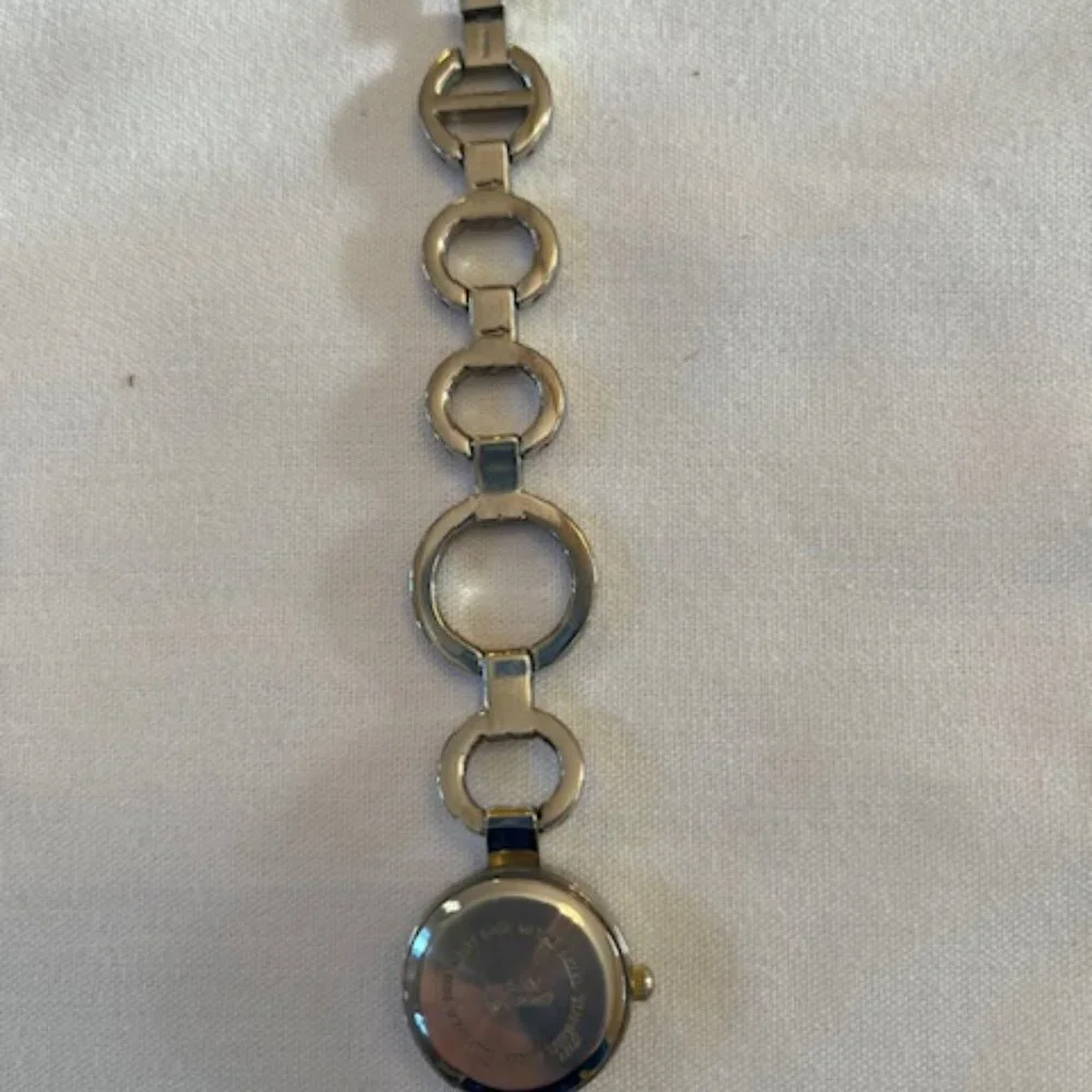 VINTAGE | Silver-Tone Bracelet Watch with Rhinestones-NEW Battery